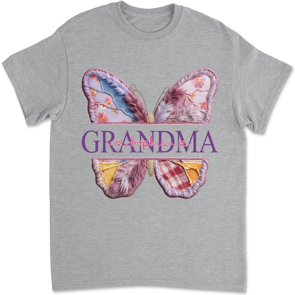 Nana Loves Grandkids - Personalized Custom Shirt - Image 5