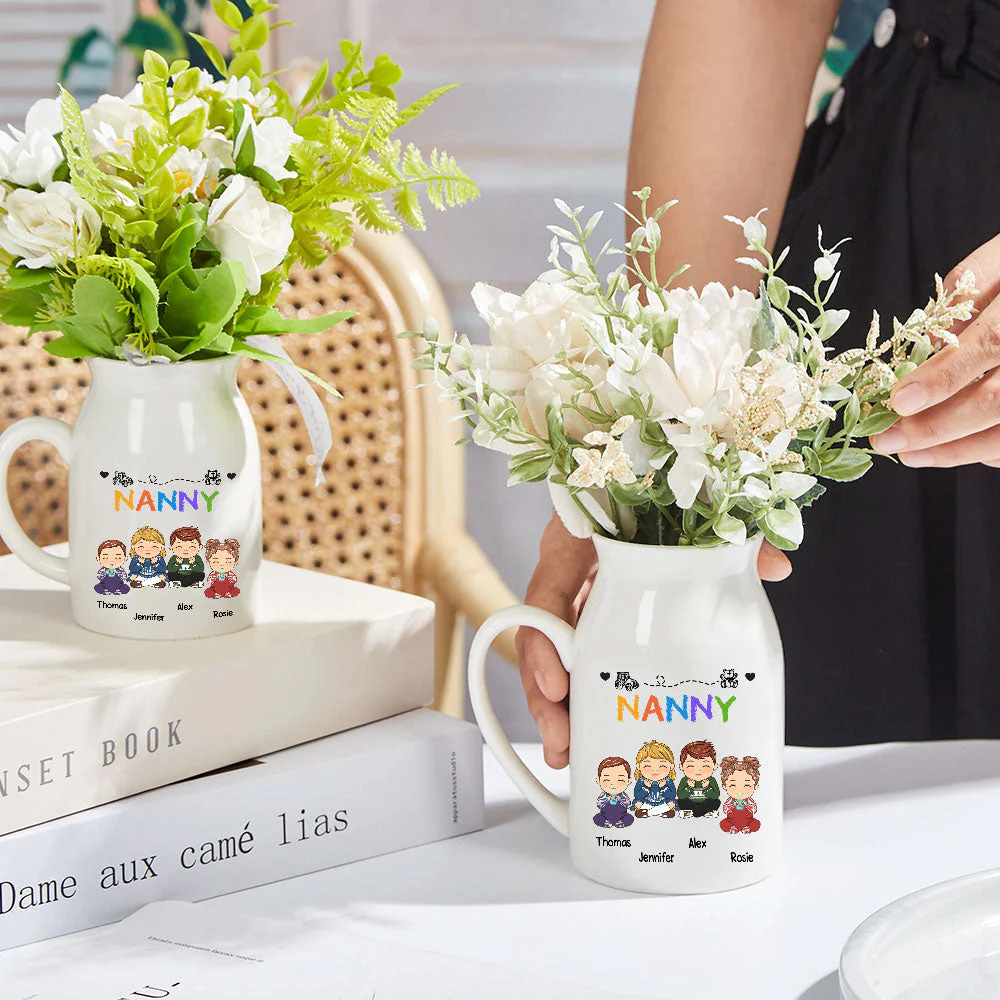 Nana Papa Mommy Daddy - Personalized Custom Home Decor Flower Vase - Image 5