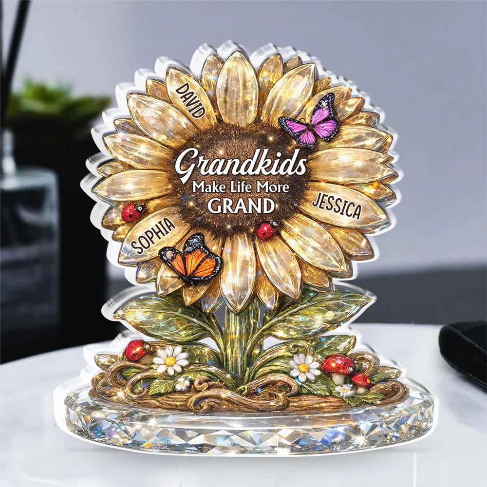 Nana Sunflower - Personalized Custom Acrylic Plaque - Image 2
