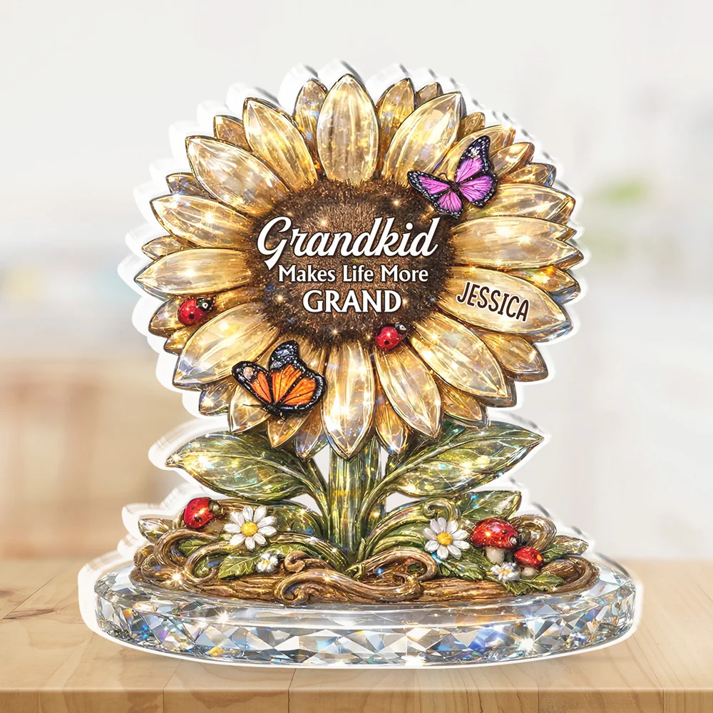 Nana Sunflower - Personalized Custom Acrylic Plaque - Image 5