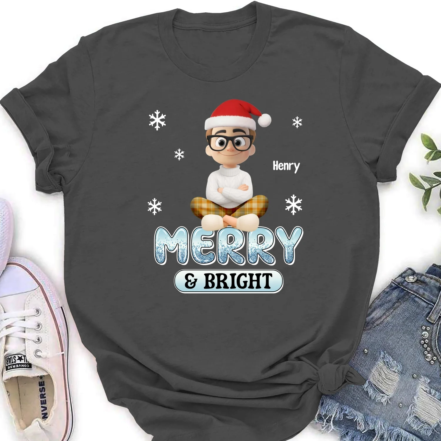 Naughty And Nice Christmas - Personalized Custom Shirt - Image 18