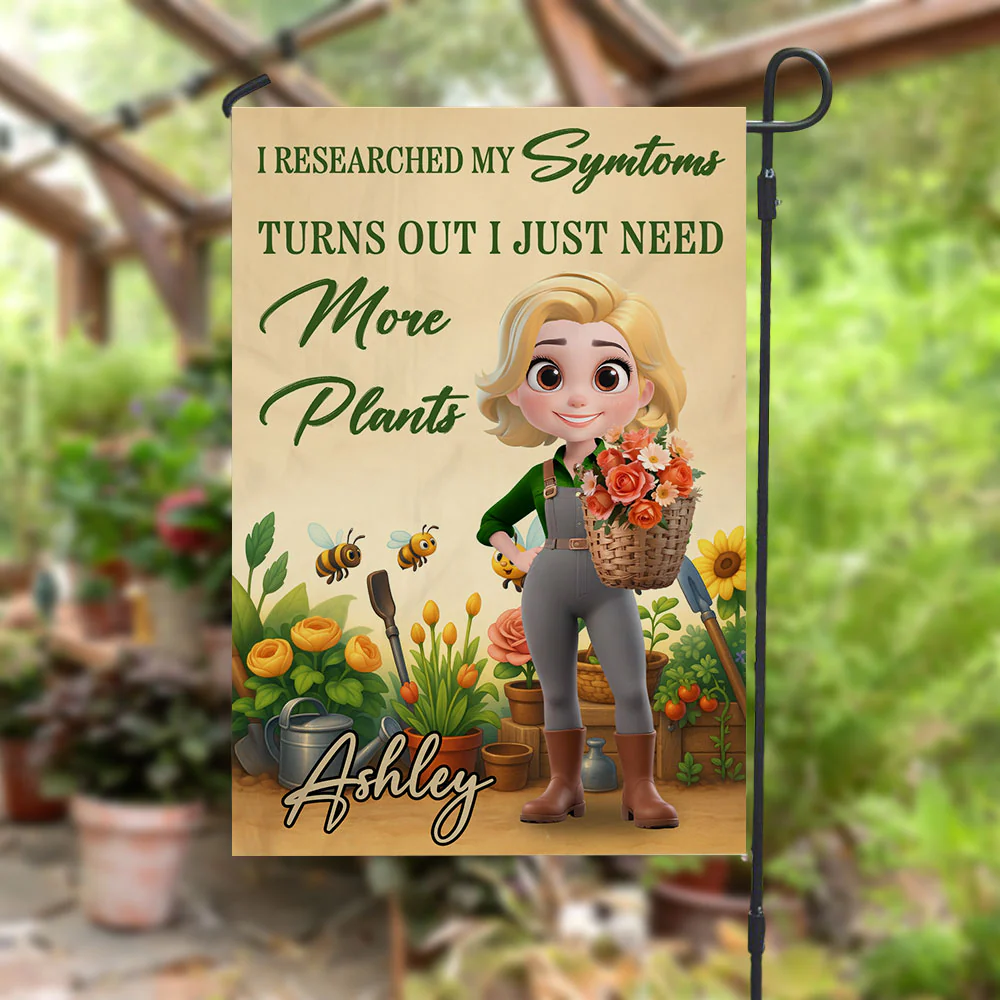 Need More Plants - Personalized Custom Flag - Image 3