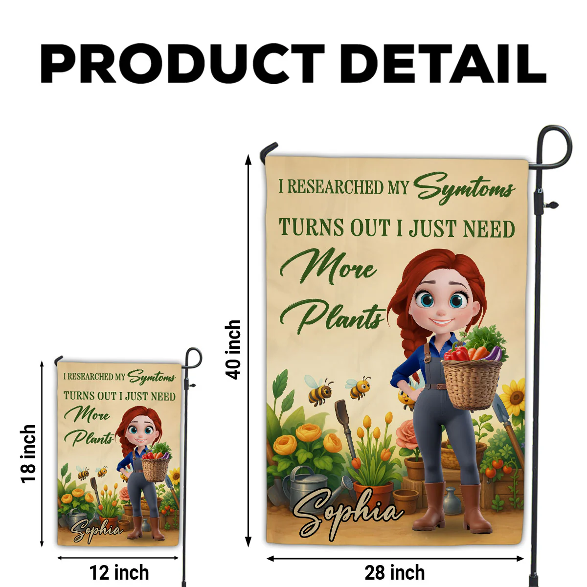 Need More Plants - Personalized Custom Flag - Image 6