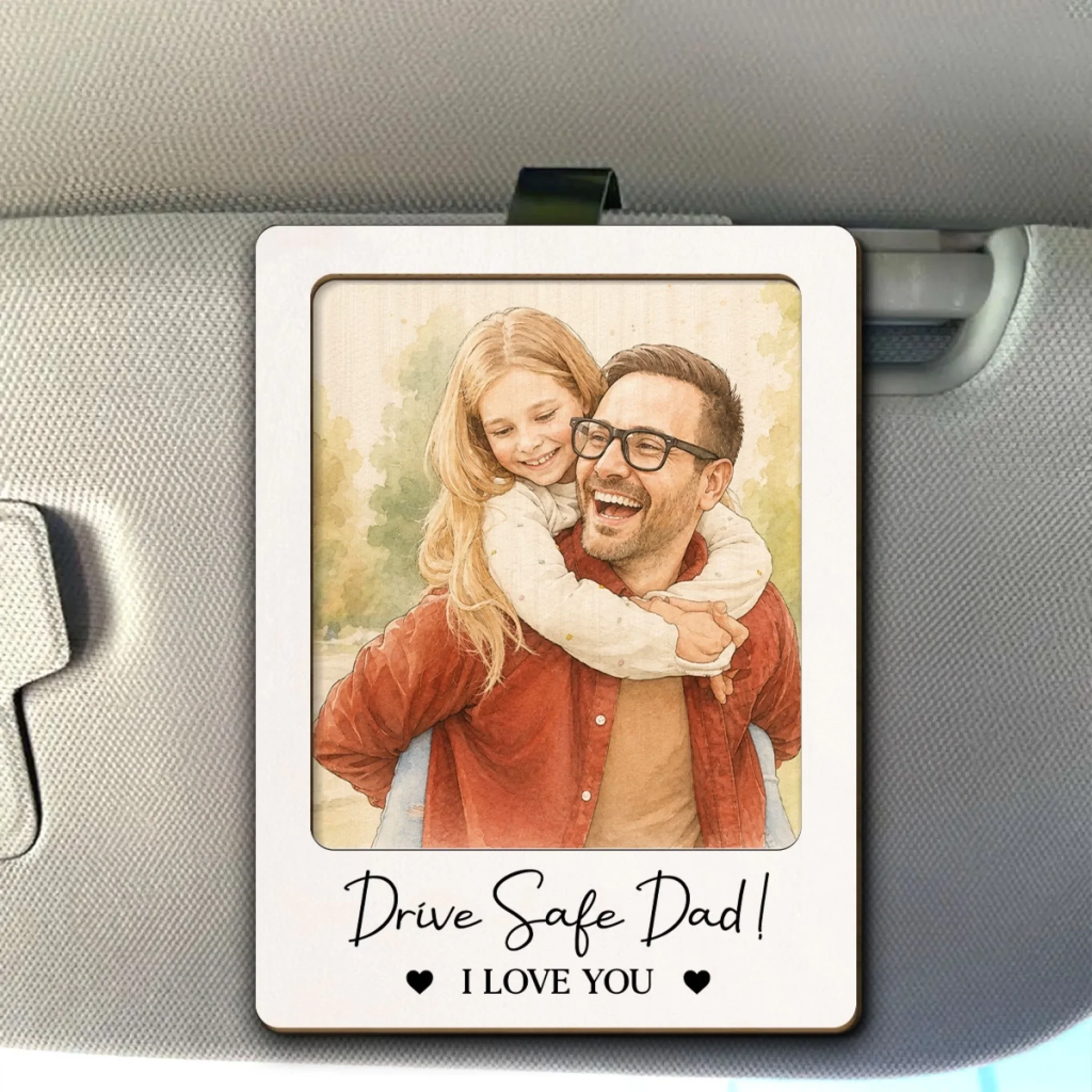 Need You Here Our Man- Personalized Custom Car Visor Clip - Image 3