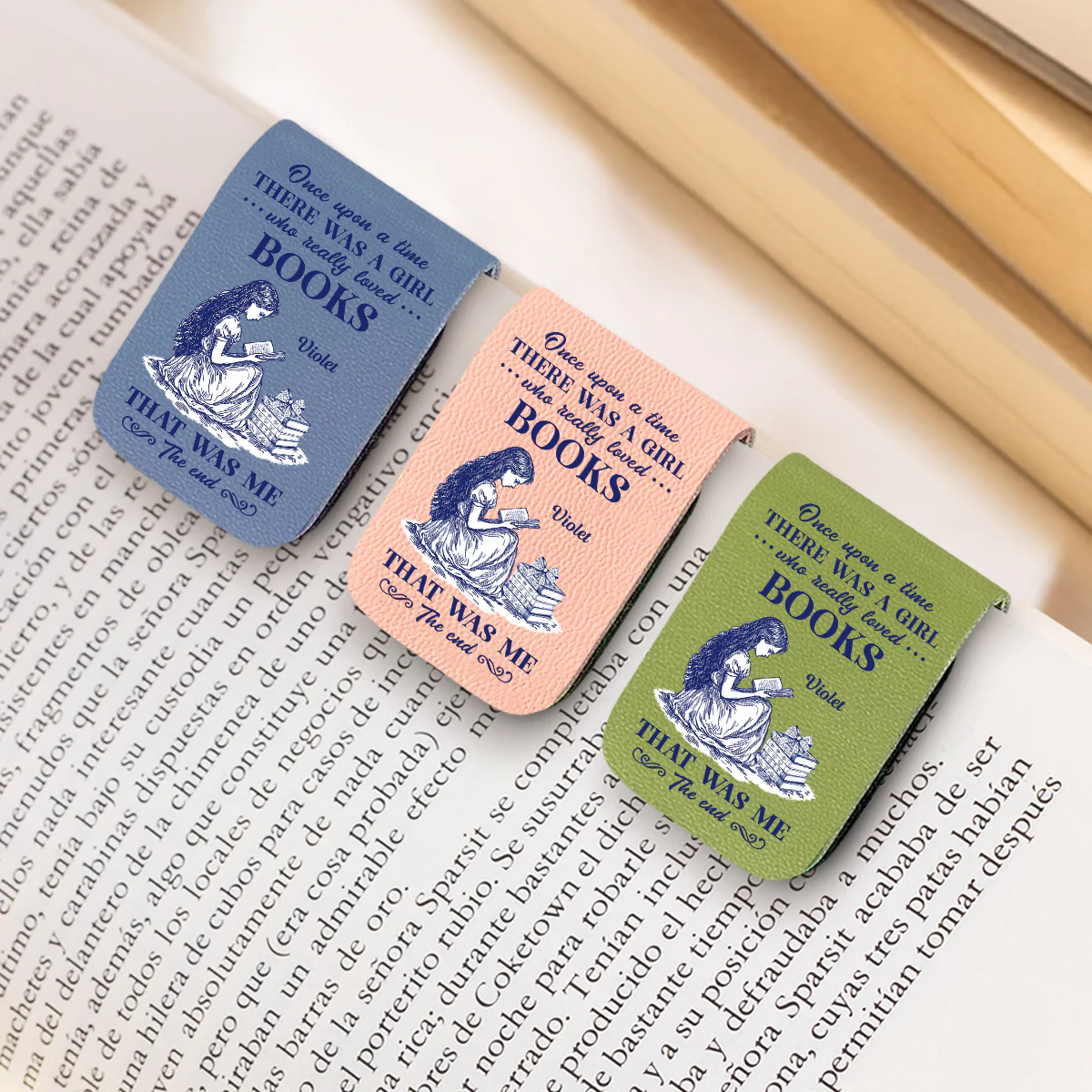 Nerd Princess - Personalized Custom Leather Bookmark