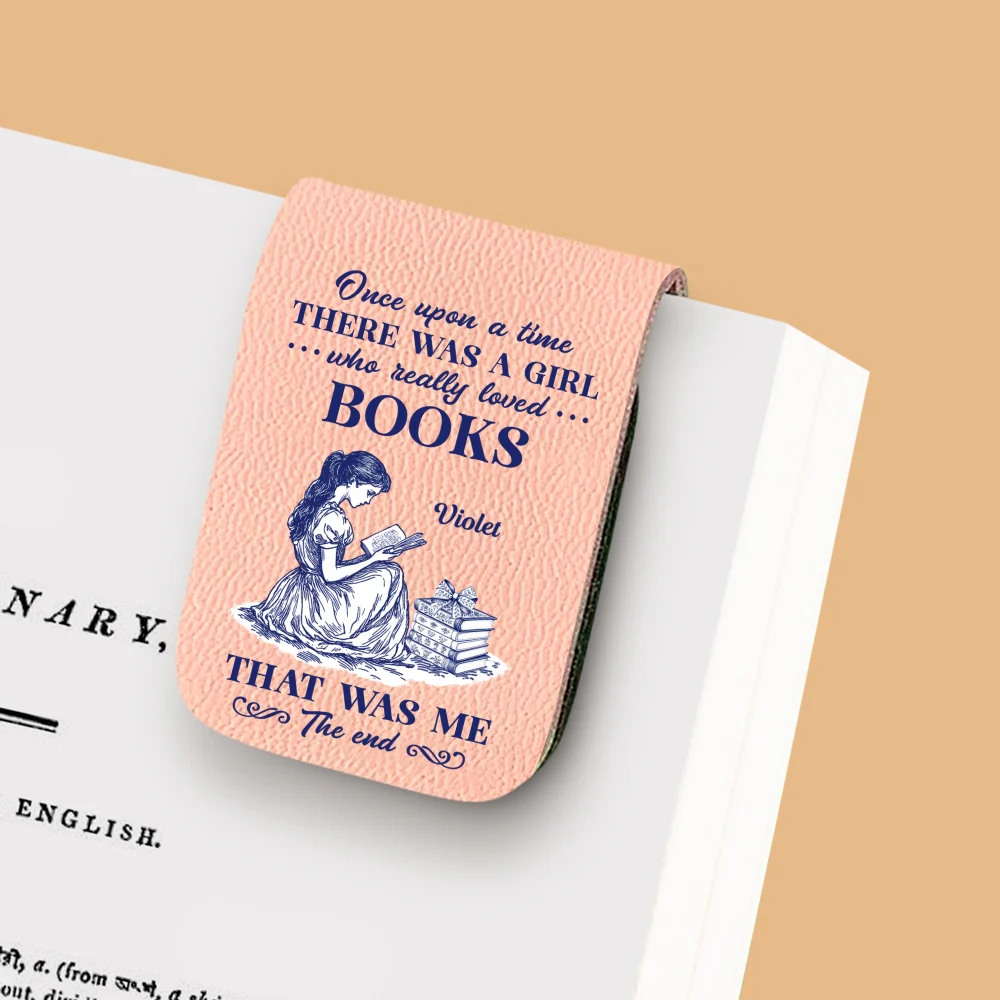 Nerd Princess - Personalized Custom Leather Bookmark - Image 10