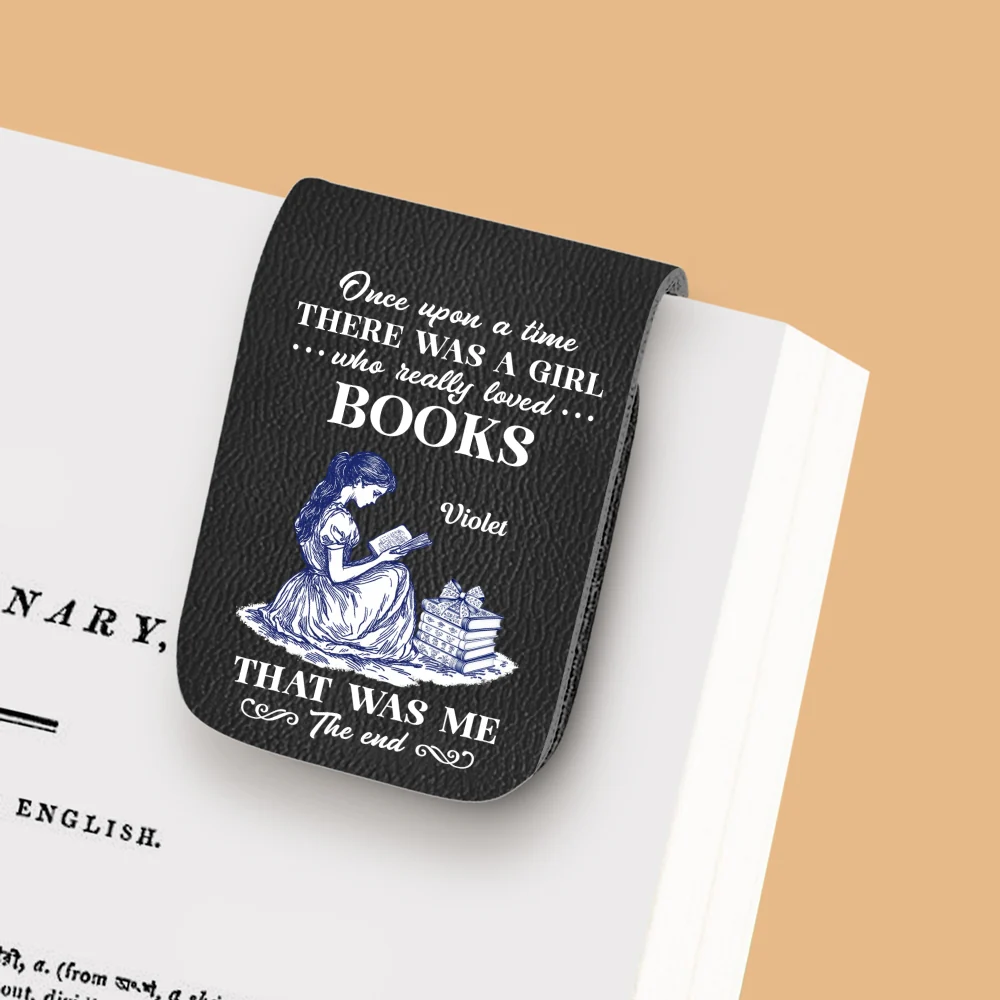 Nerd Princess - Personalized Custom Leather Bookmark - Image 7