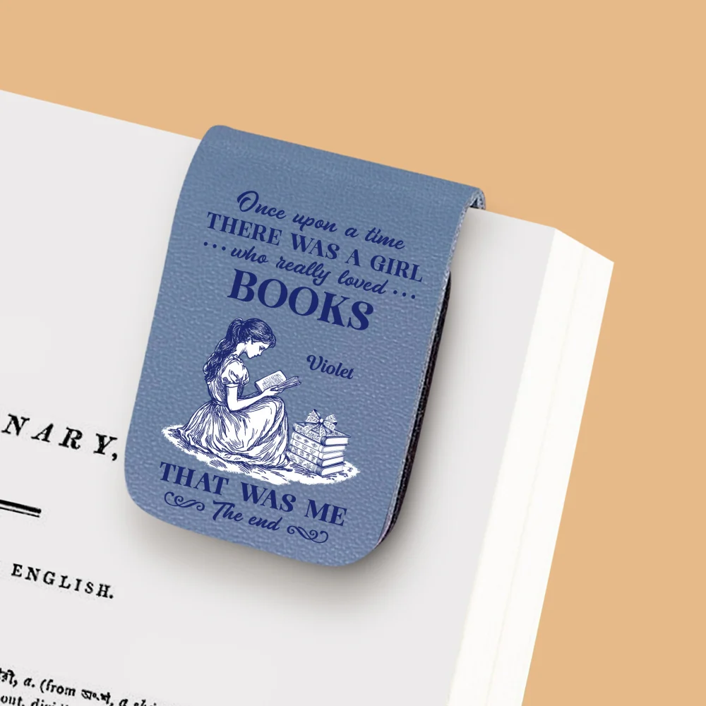 Nerd Princess - Personalized Custom Leather Bookmark - Image 8