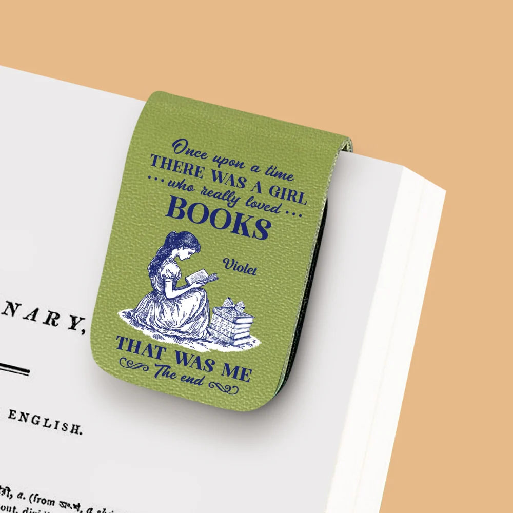 Nerd Princess - Personalized Custom Leather Bookmark - Image 9