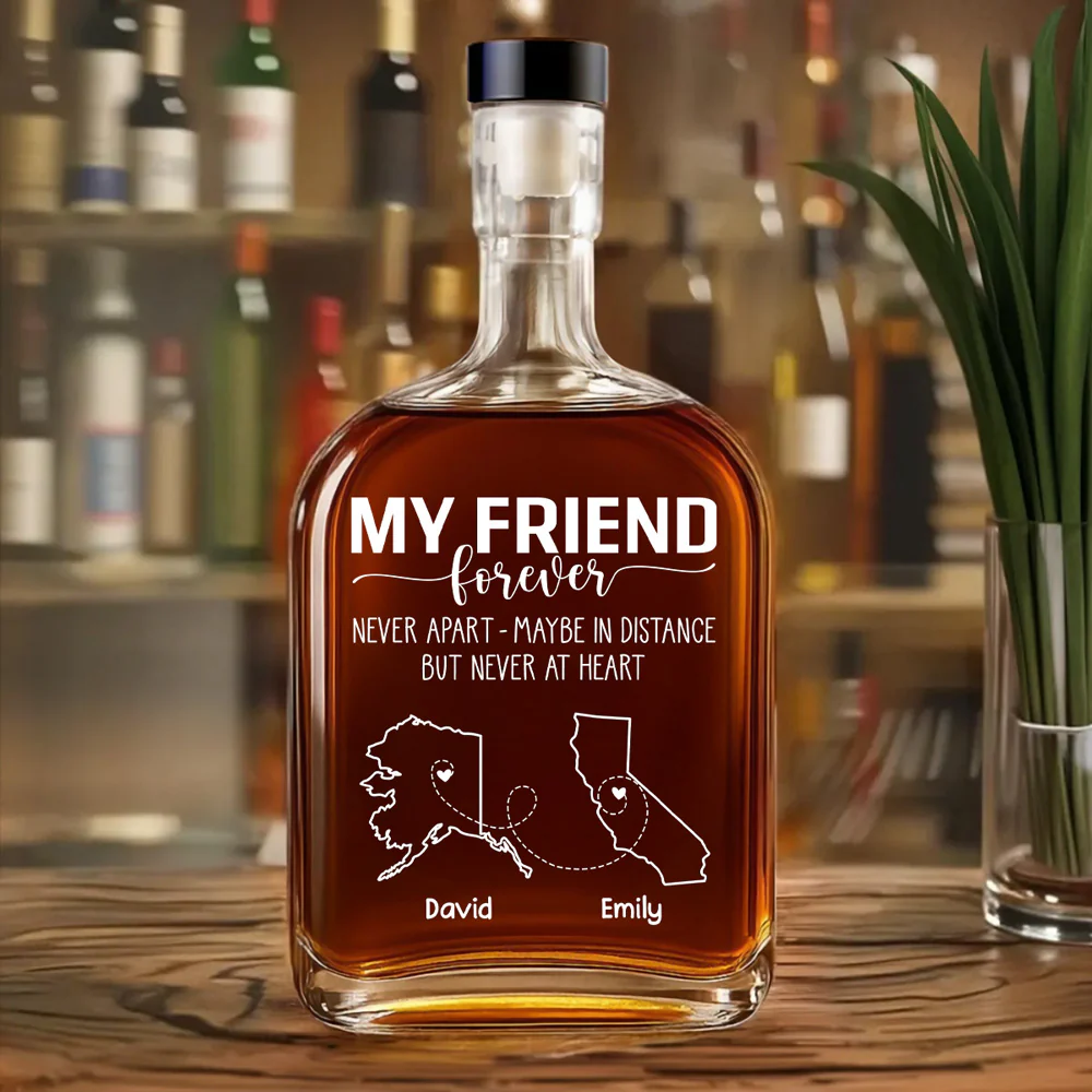 Never Apart - Personalized Custom Spirits Decanter - Image 3