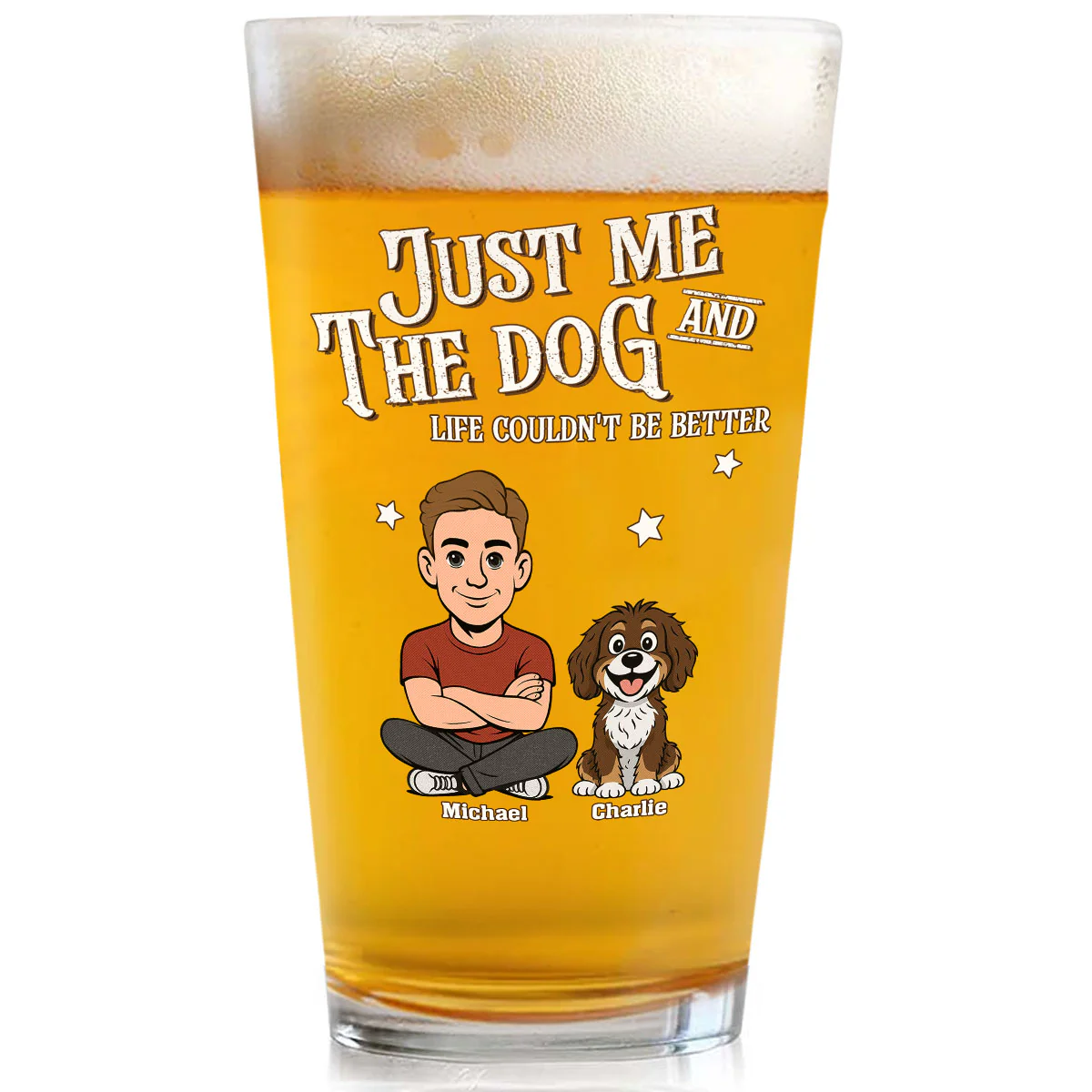 Never Be Better - Personalized Custom Beer Glass