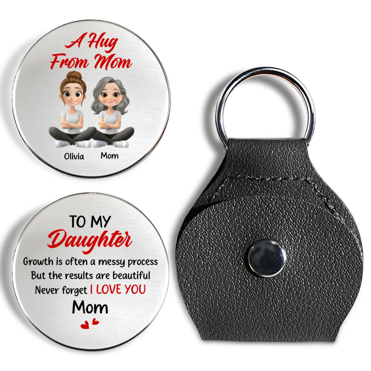 Never Forget I Love You - Personalized Custom Pocket Hug - Image 7