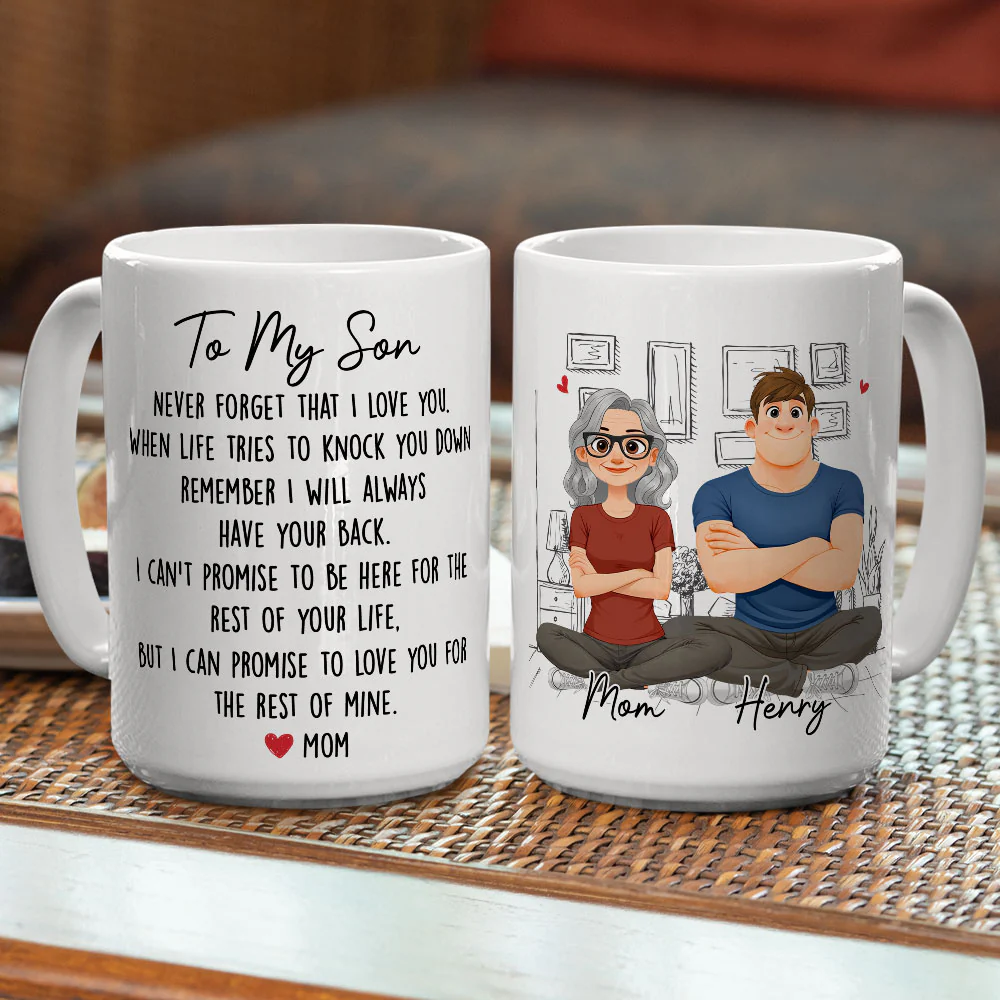 Never Forget That I Love You - Personalized Custom Coffee Mug - Image 5