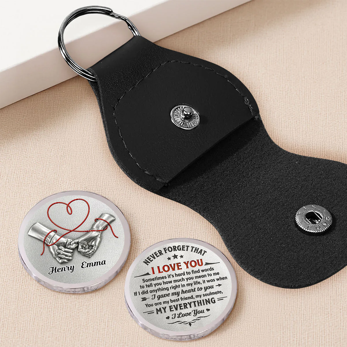 Never Forget That I Love You - Personalized Custom Pocket Hug - Image 2