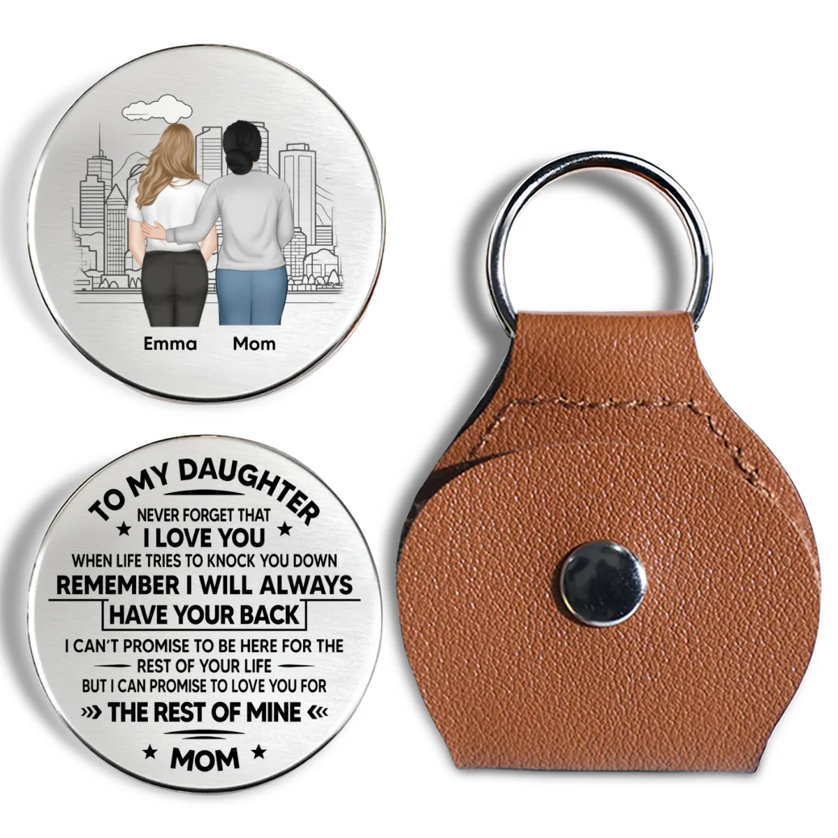 Never Forget That I Love You - Personalized Custom Pocket Hug - Image 7