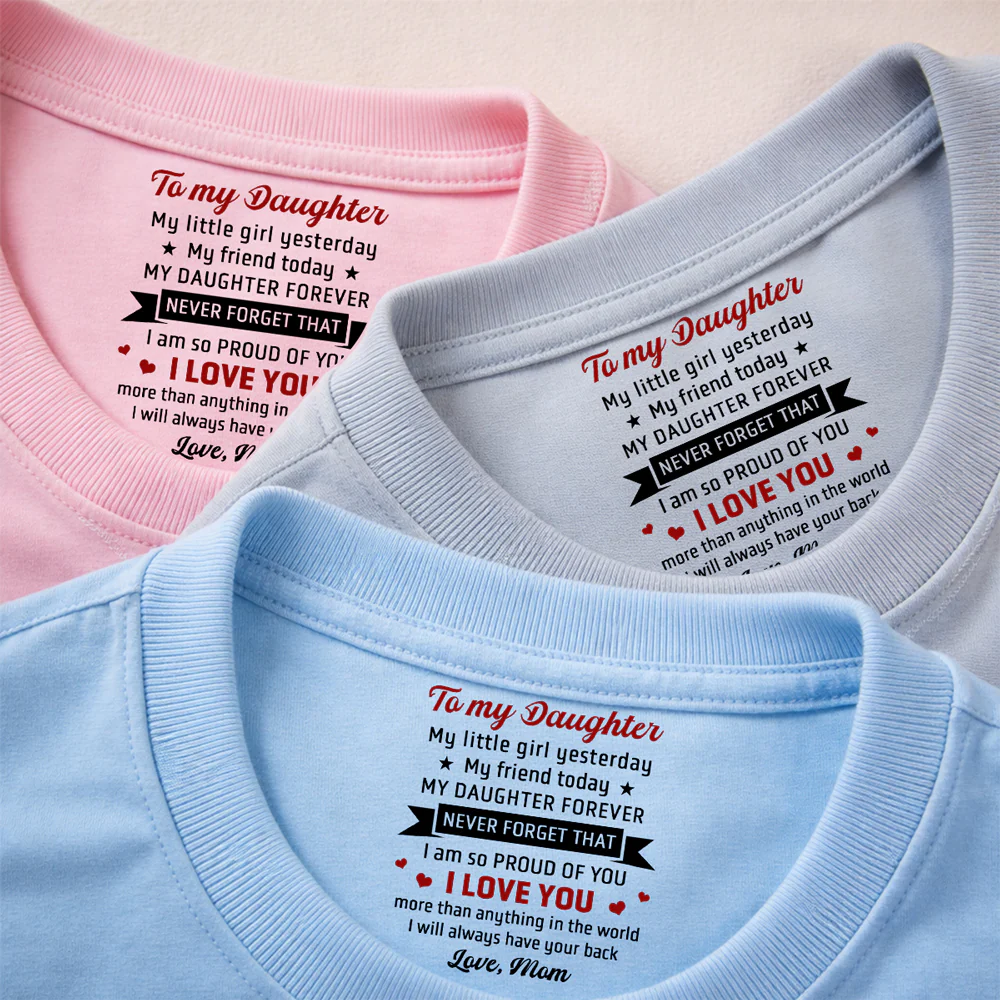 Never Forget That - Personalized Custom Inside Neck Print T-Shirt - Image 4