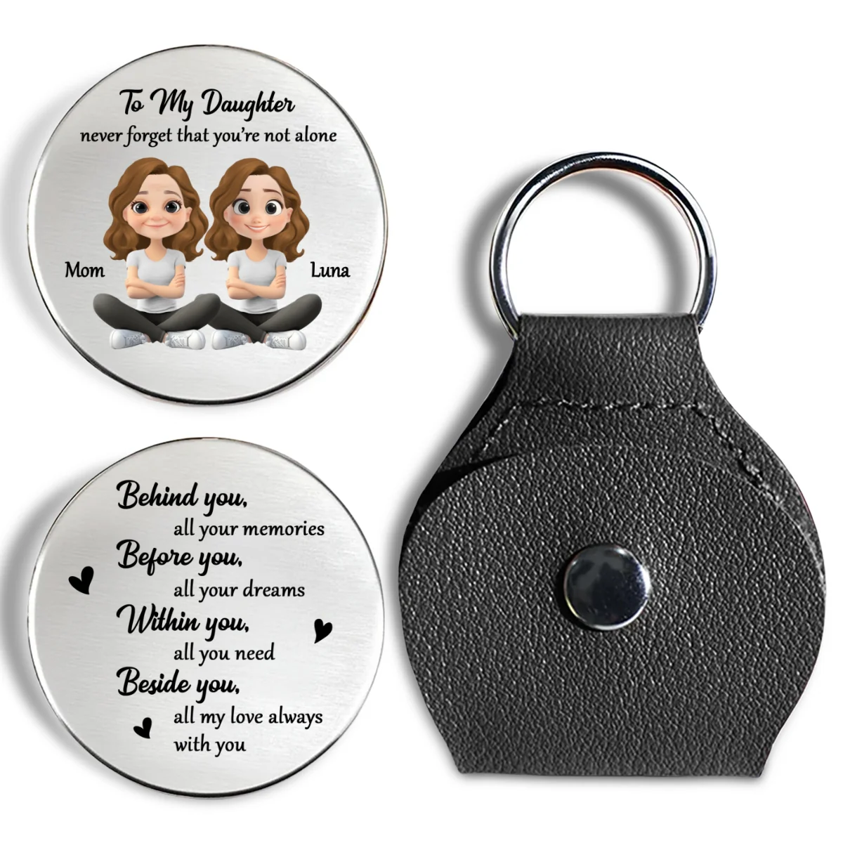 Never Forget That - Personalized Custom Pocket Hug - Image 7