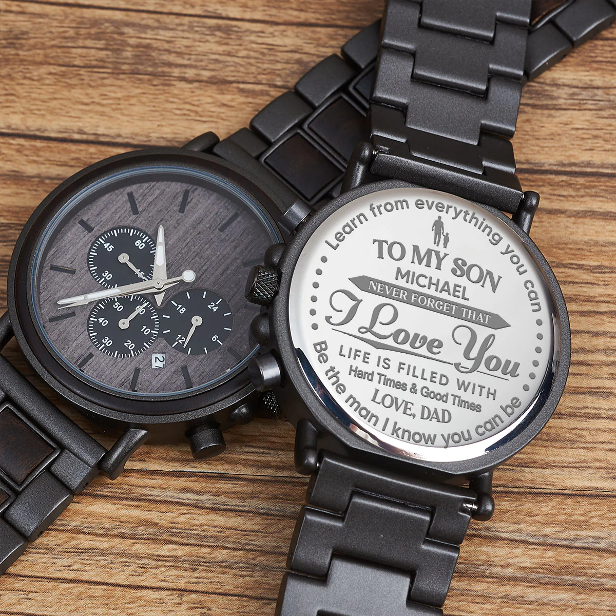 Never Forget That - Personalized Engraved Wooden Watches GQ026 - Image 4