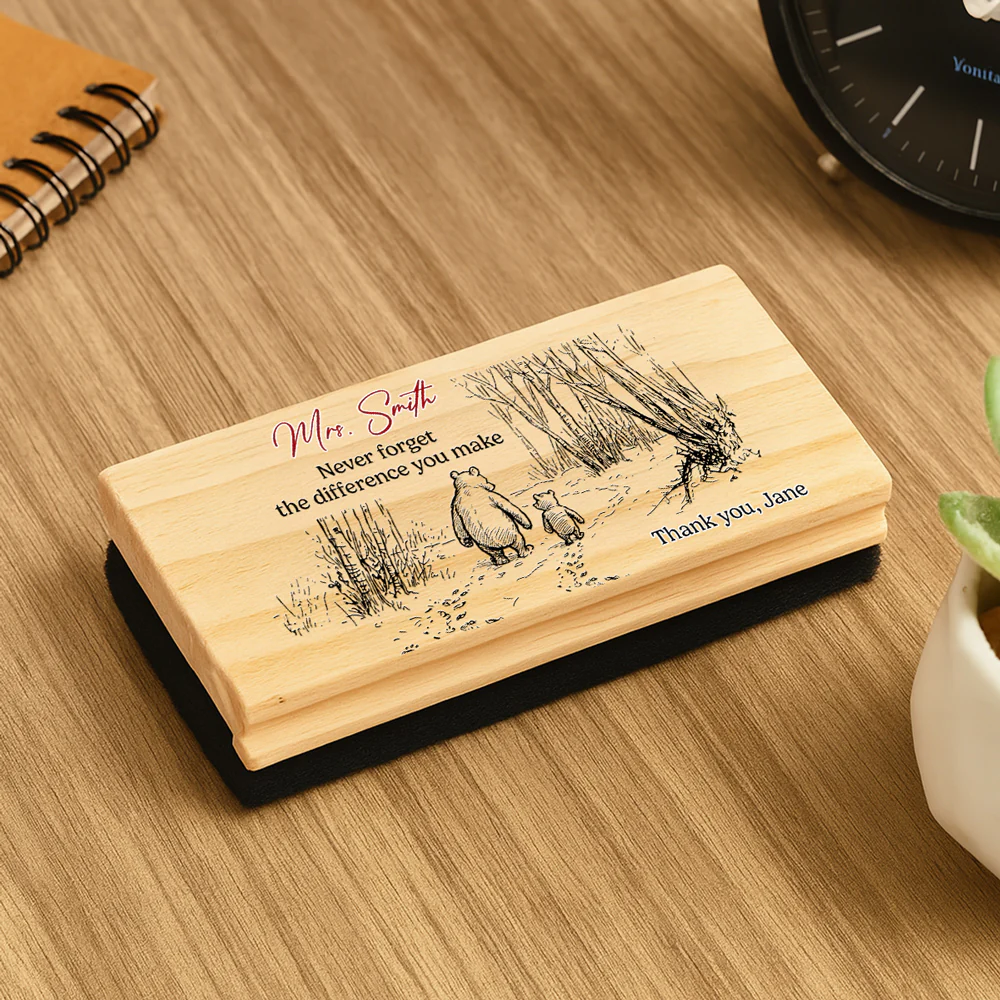 Never Forget The Difference You Make - Personalized Custom Whiteboard Eraser - Image 4