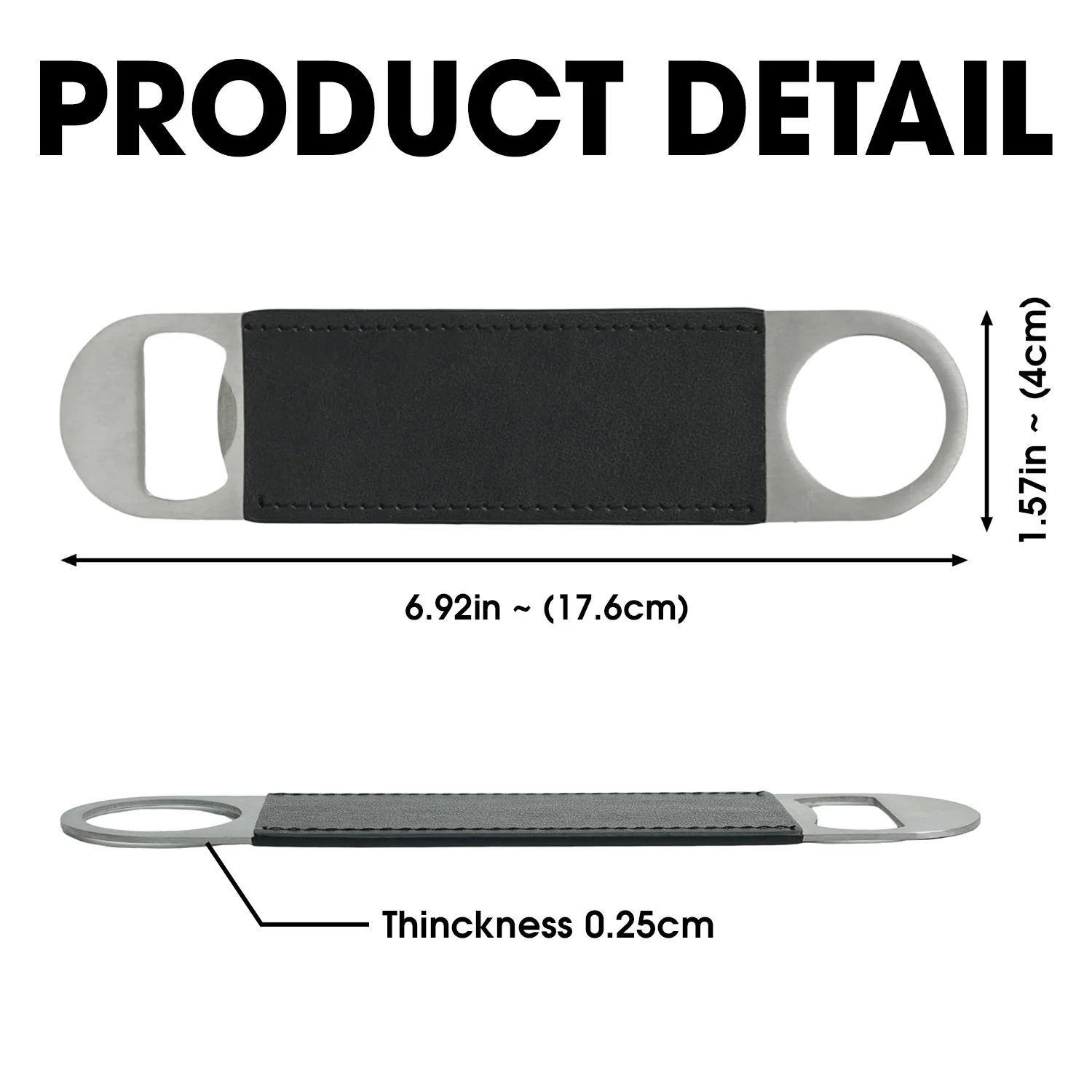 Never Too Far To Drink Together - Personalized Custom Leather Bottle Opener - Image 6