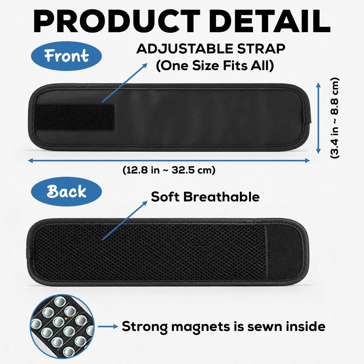 Never Underestimate Dad - Personalized Custom Magnetic Tool Wristband - Image 6