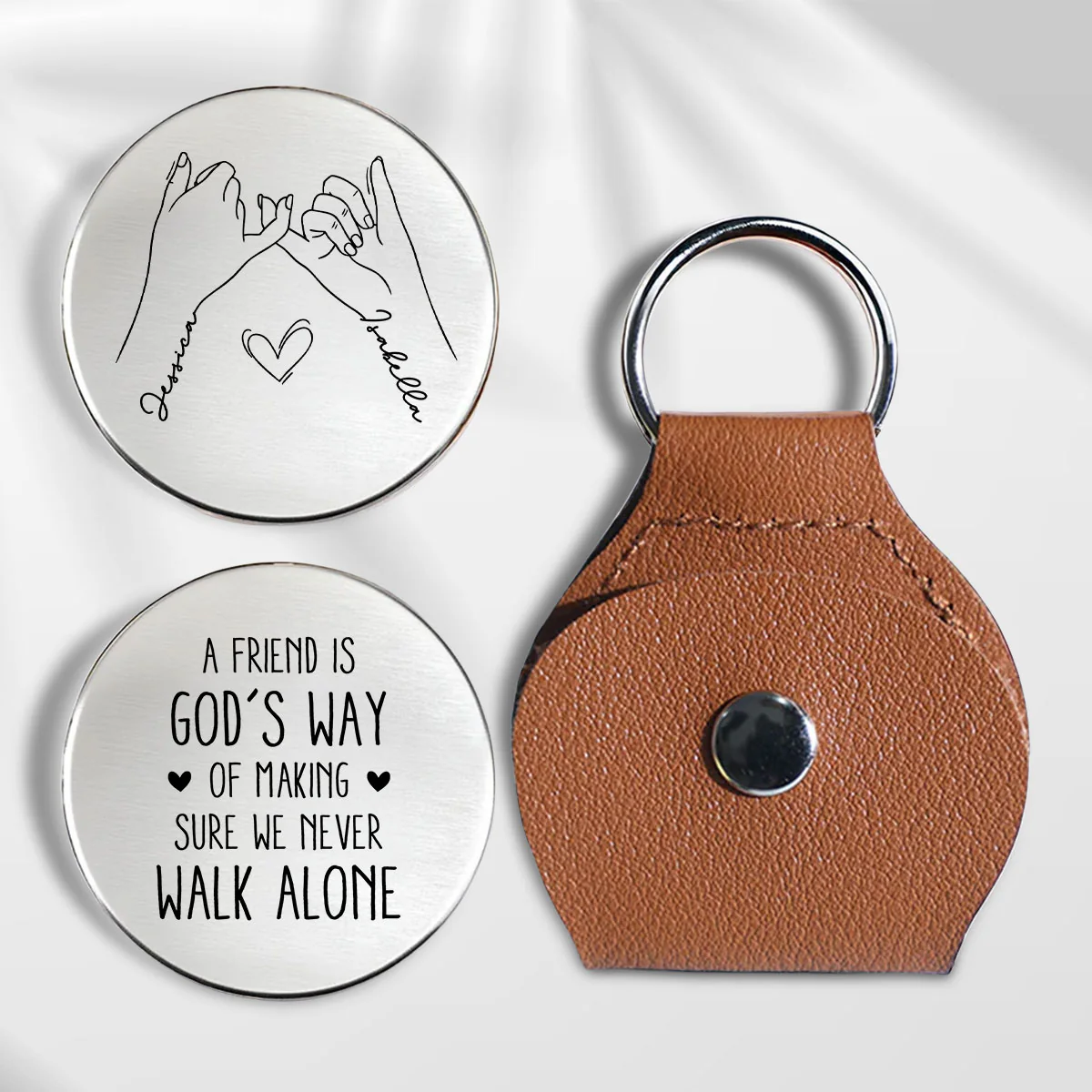 Never Walk Alone - Personalized Custom Pocket Hug