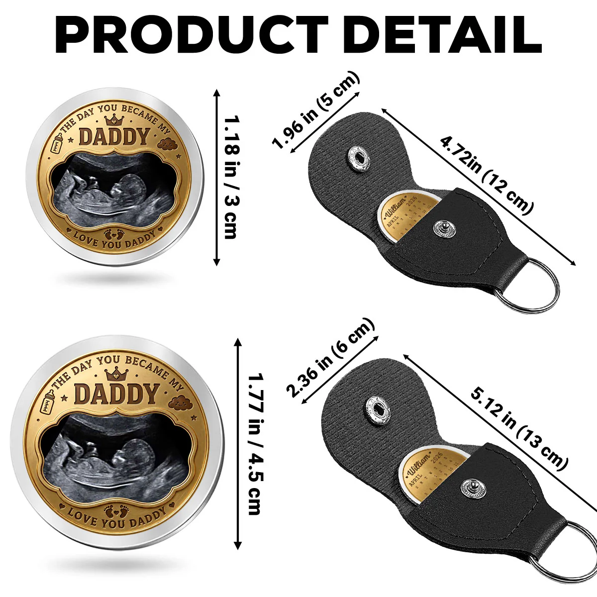 New Dad - Personalized Custom Pocket Hug - Image 5