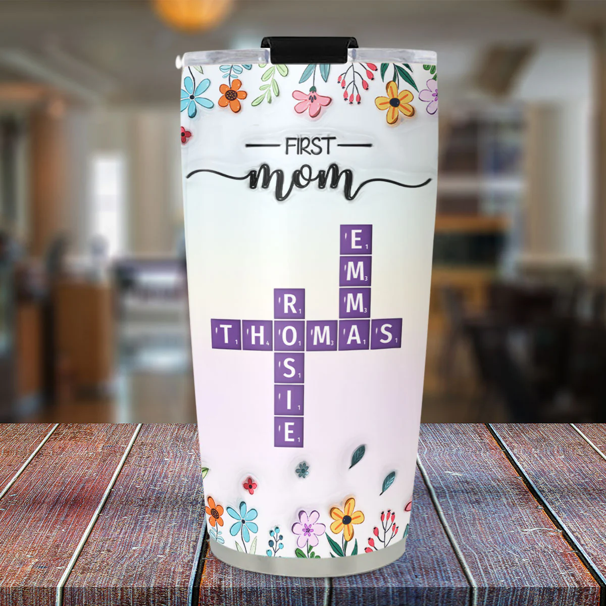 New Style First Mom Now Grandma - Personalized Custom 3D Inflated Effect Tumbler - Image 5