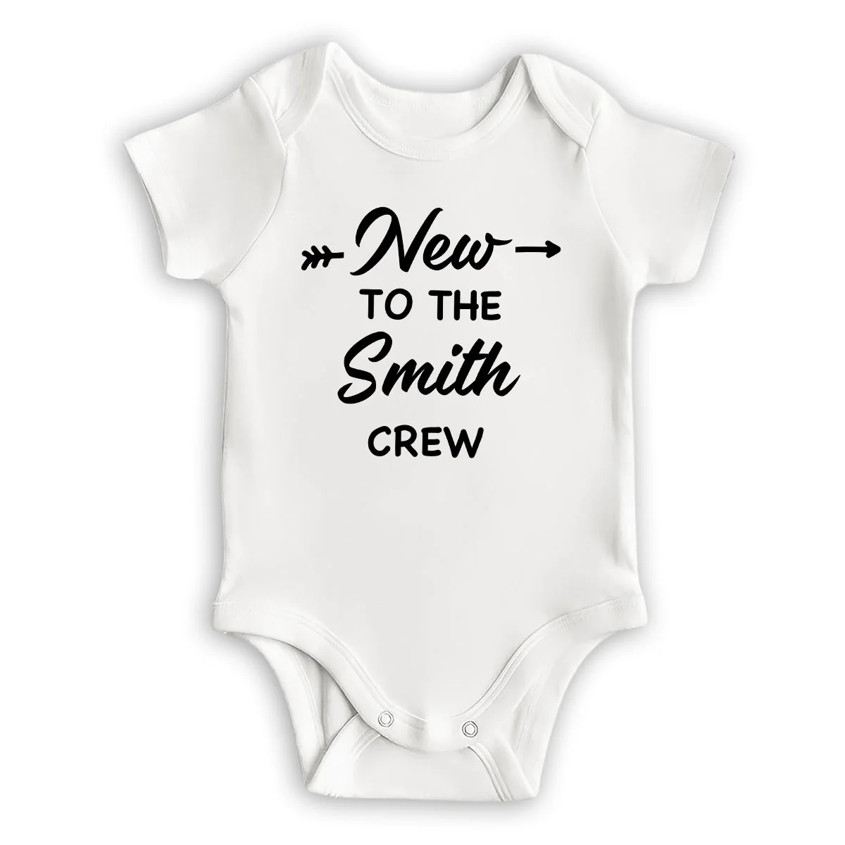 New To The Crew 2 - Personalized Custom Baby Onesie