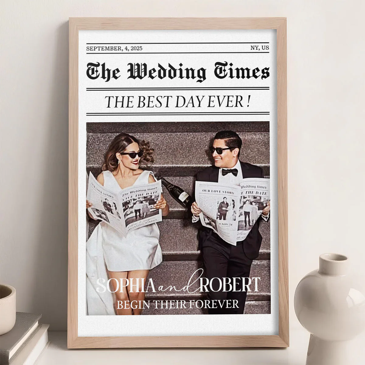 Newlywed Couples - Personalized Custom Poster - Image 3