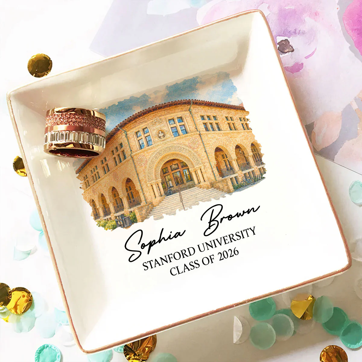Next Chapter Begins Today - Personalized Custom Jewelry Dish - Image 3