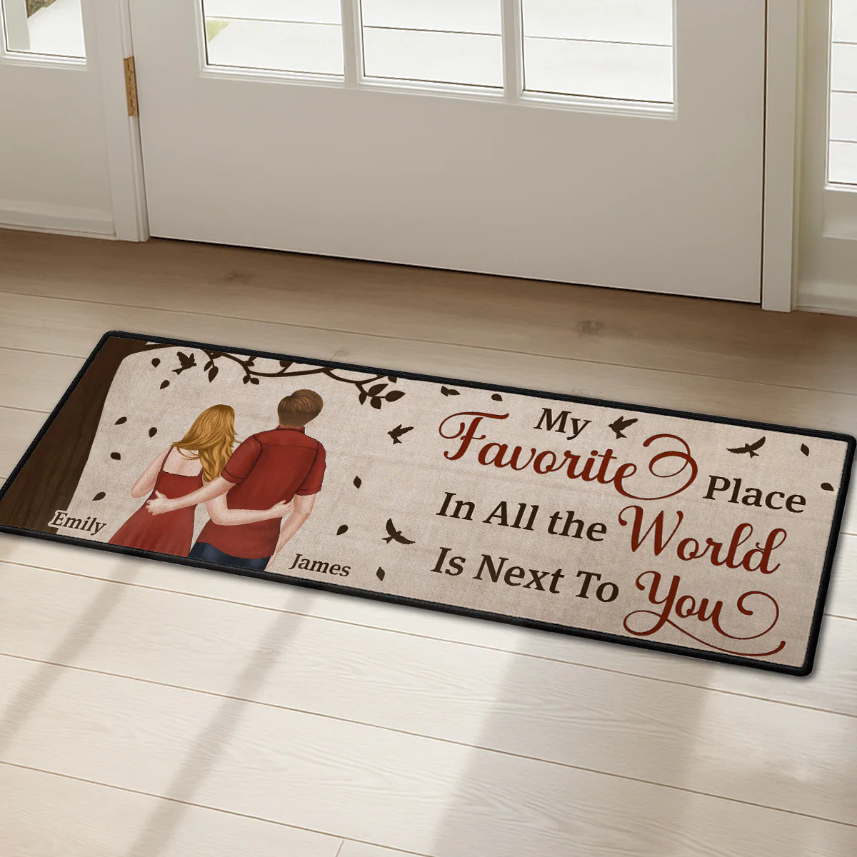 Next To You - Personalized Custom Runner Rug