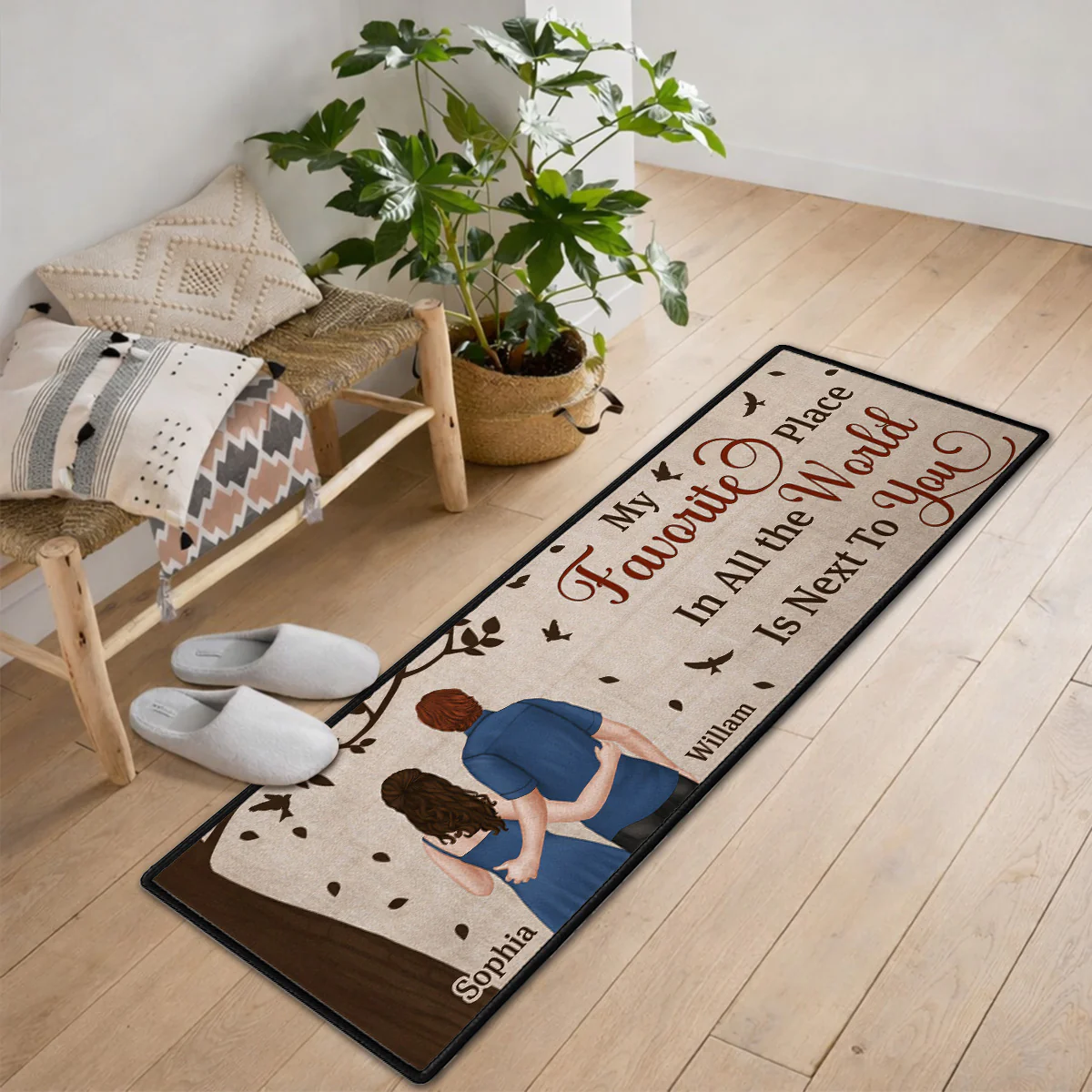 Next To You - Personalized Custom Runner Rug - Image 4