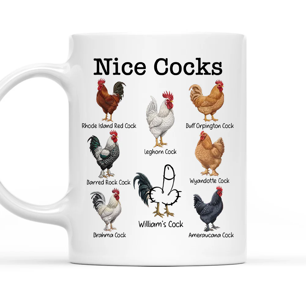 Nice Cocks - Personalized Custom Coffee Mug