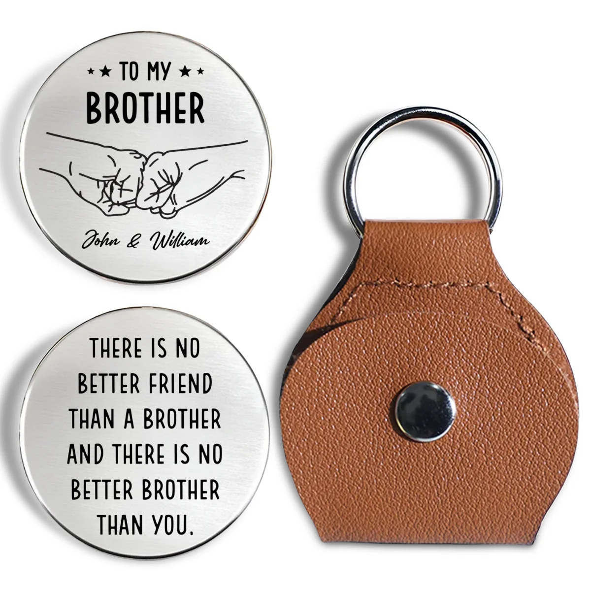 No Better Brother Than You - Personalized Custom Pocket Hug - Image 6