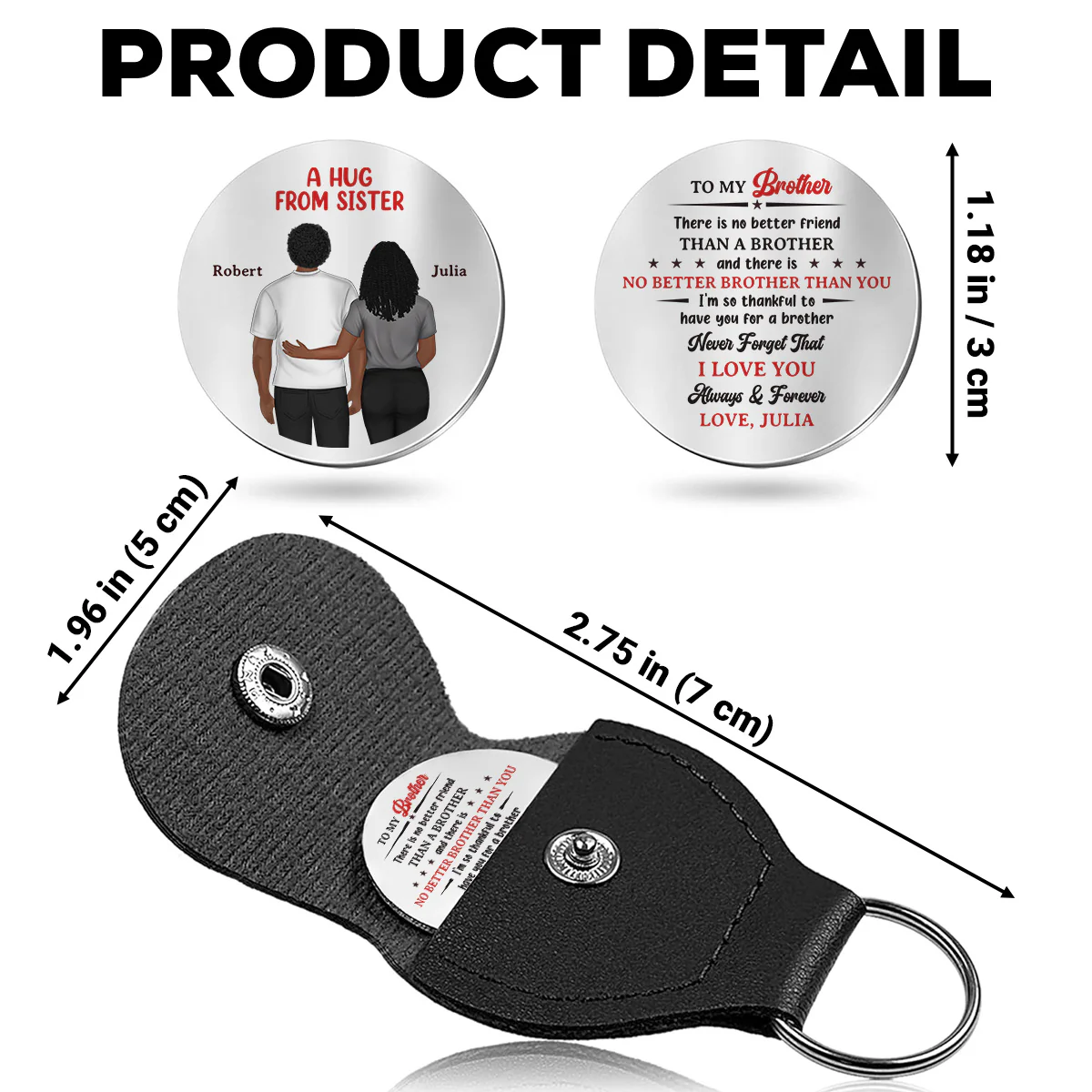Better Brother - Personalized Custom Pocket Hug - Image 5