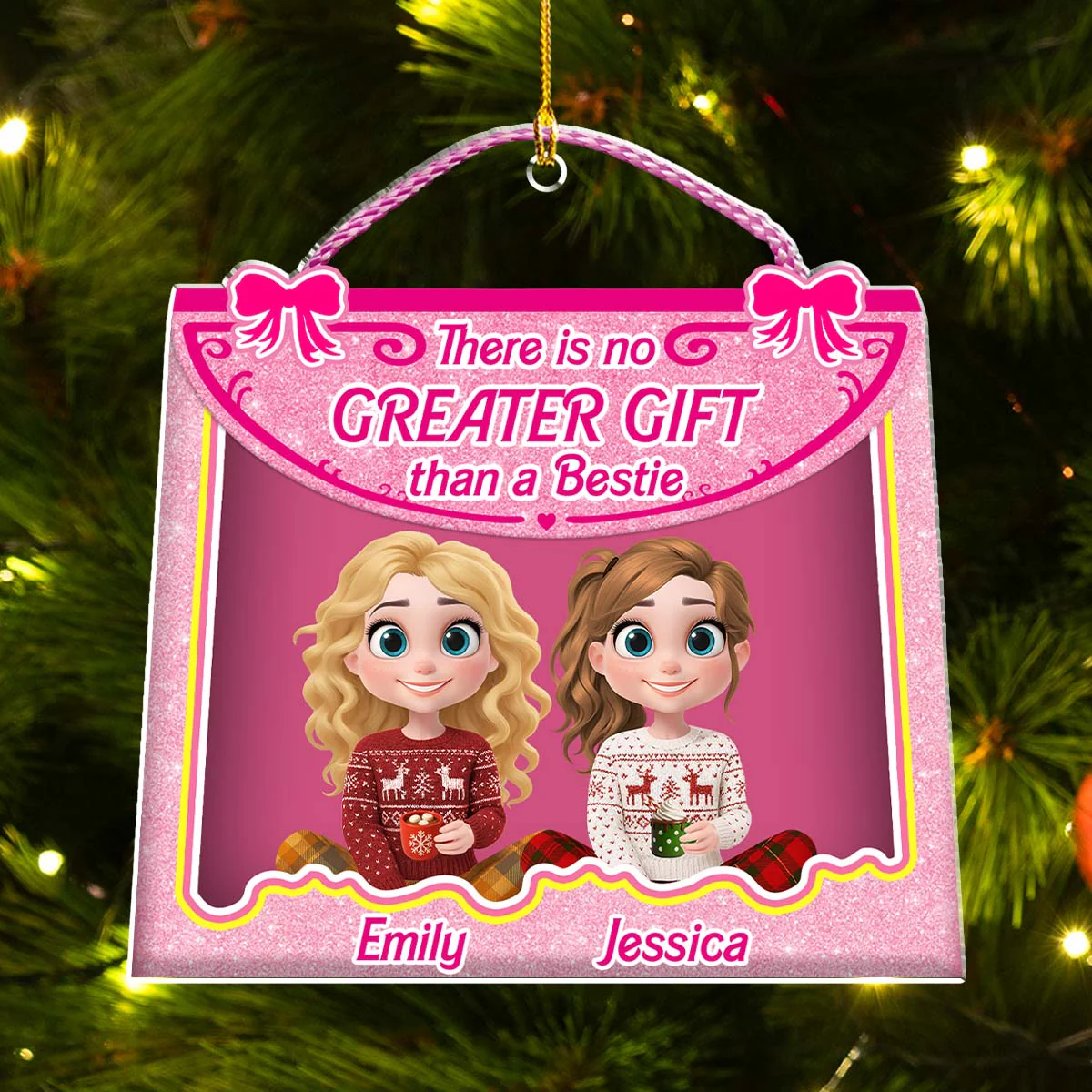 No Greatest Gift Than All You - Personalized Custom Acrylic Ornament - Image 2