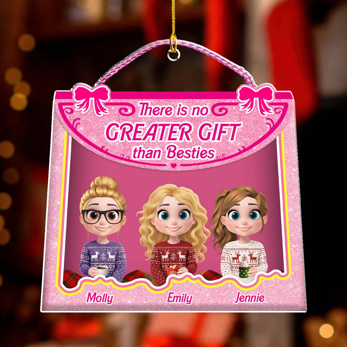 No Greatest Gift Than All You - Personalized Custom Acrylic Ornament - Image 3
