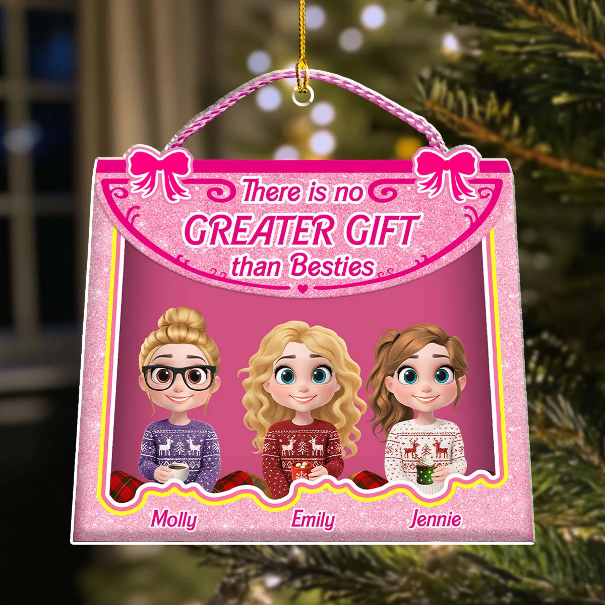No Greatest Gift Than All You - Personalized Custom Acrylic Ornament - Image 4
