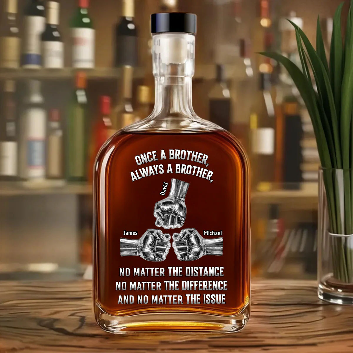 No Matter The Issue - Personalized Custom Spirits Decanter - Image 2