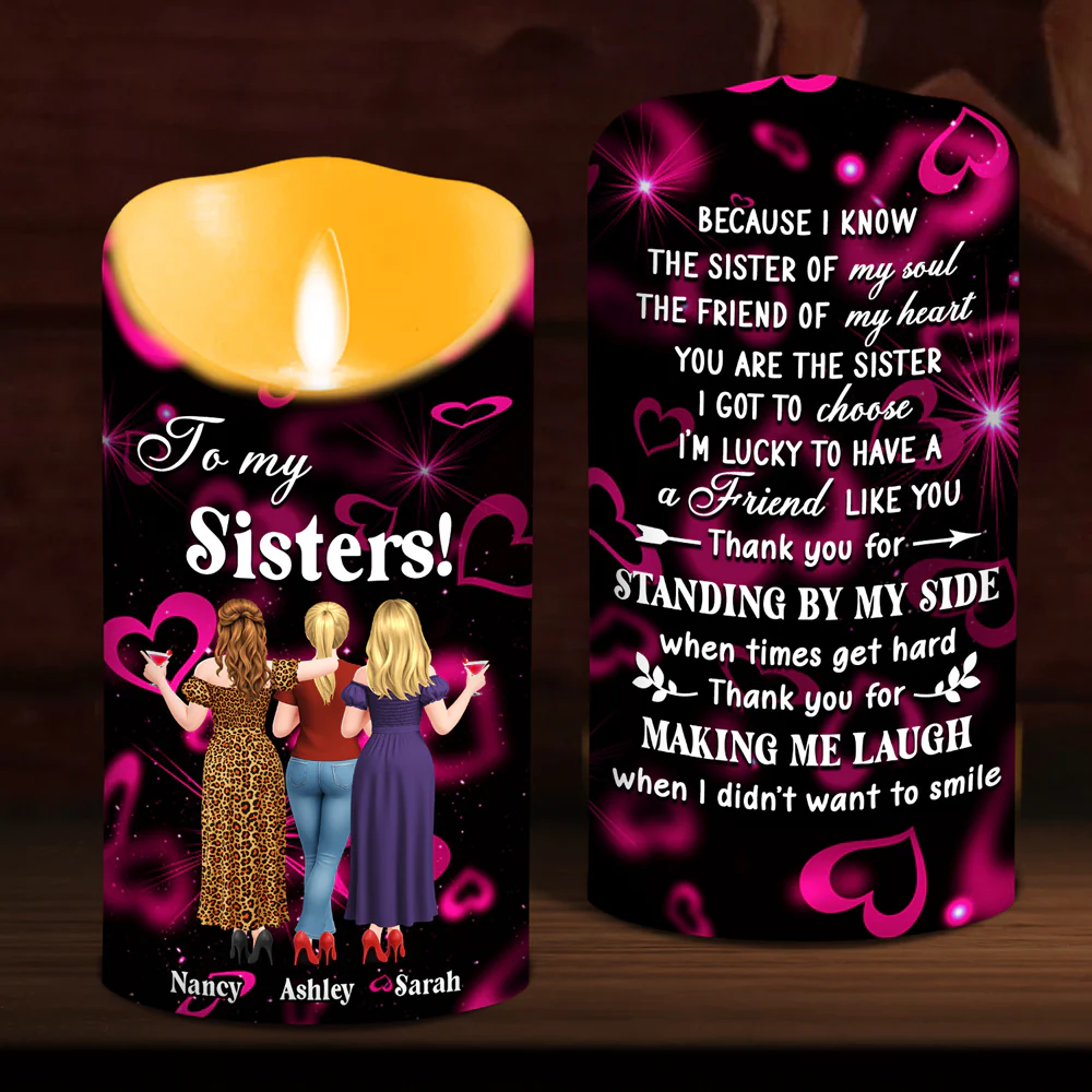 No Matter What Happens - Personalized Custom LED Candle - Image 2