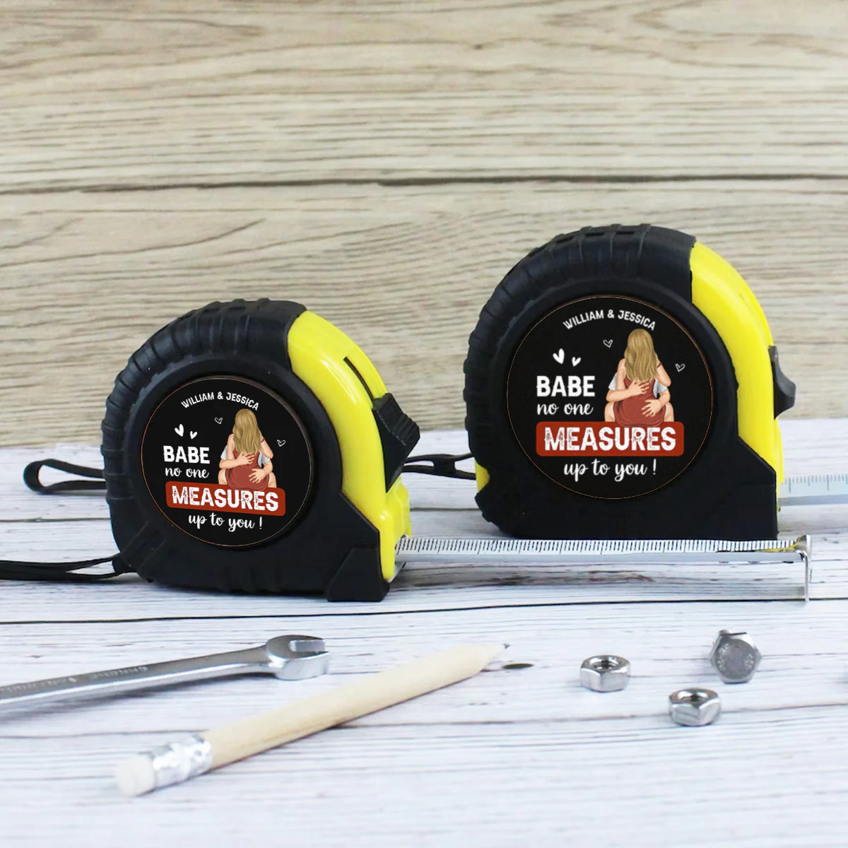 No One Measures - Personalized Custom Tape Measure - Image 2