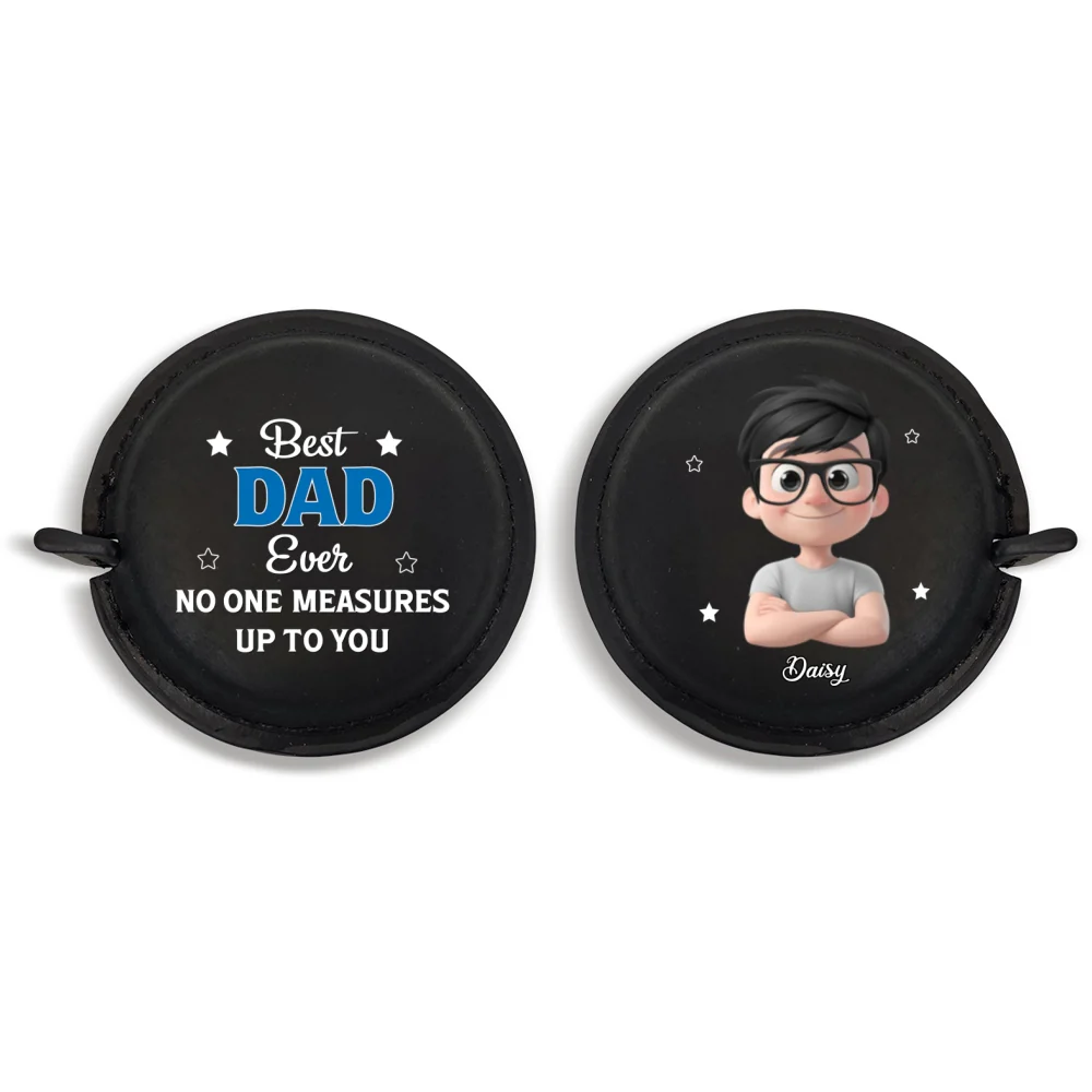 No One Measures Up To You - Personalized Custom Leather Tape Measure - Image 7