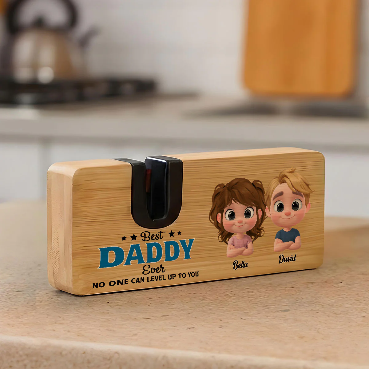 No One Measures Up To You - Personalized Custom Opener Sharpener Stowel - Image 3