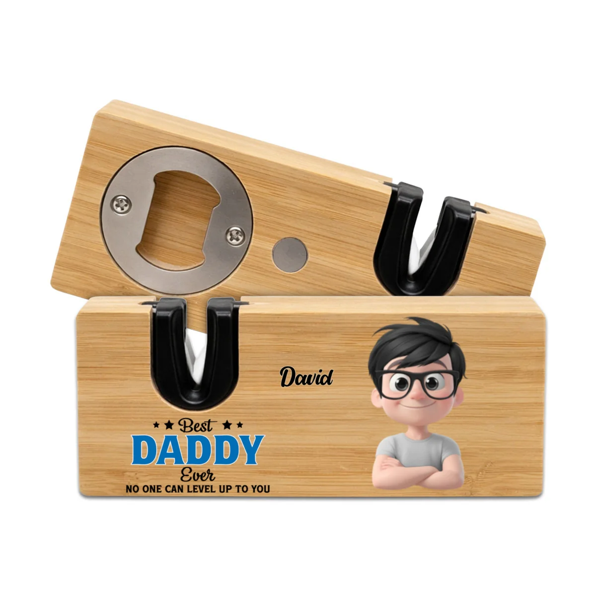 No One Measures Up To You - Personalized Custom Opener Sharpener Stowel - Image 7