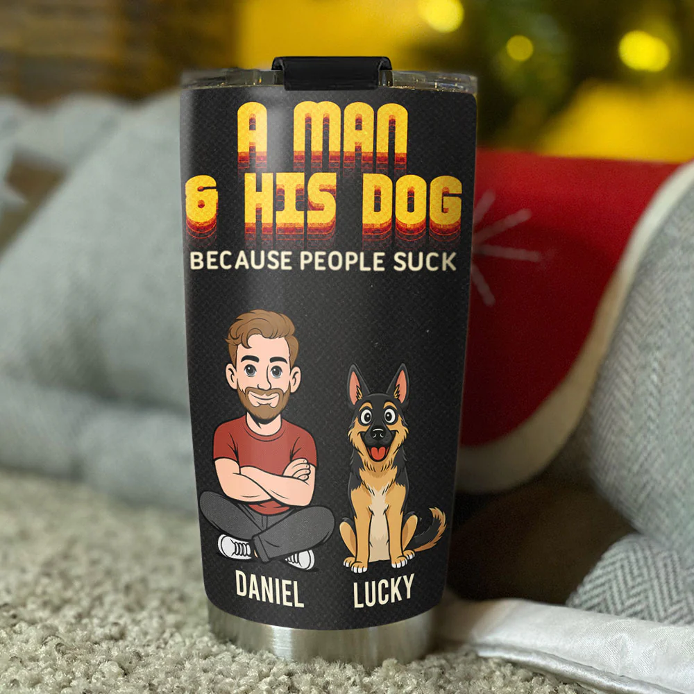 No People Needed - Personalized Custom Tumbler - Image 3