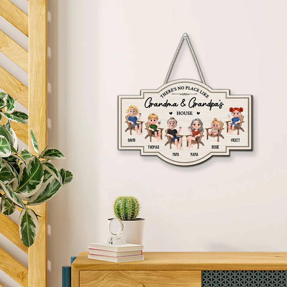 No Place Like Grandma House - Personalized Custom Wood Sign - Image 4