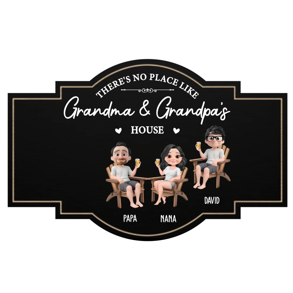 No Place Like Grandma House - Personalized Custom Wood Sign - Image 7