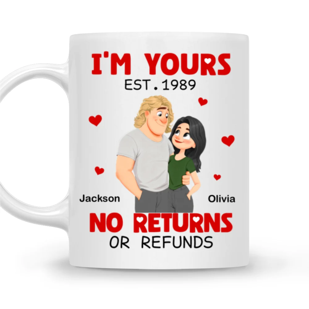 No Refund Cartoon - Personalized Custom Coffee Mug - Image 6