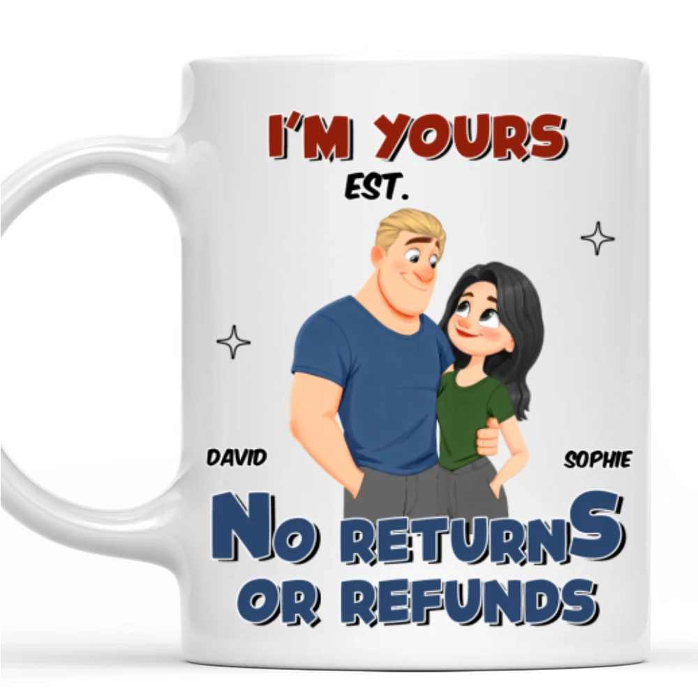 No Refund Cartoon - Personalized Custom Coffee Mug - Image 8
